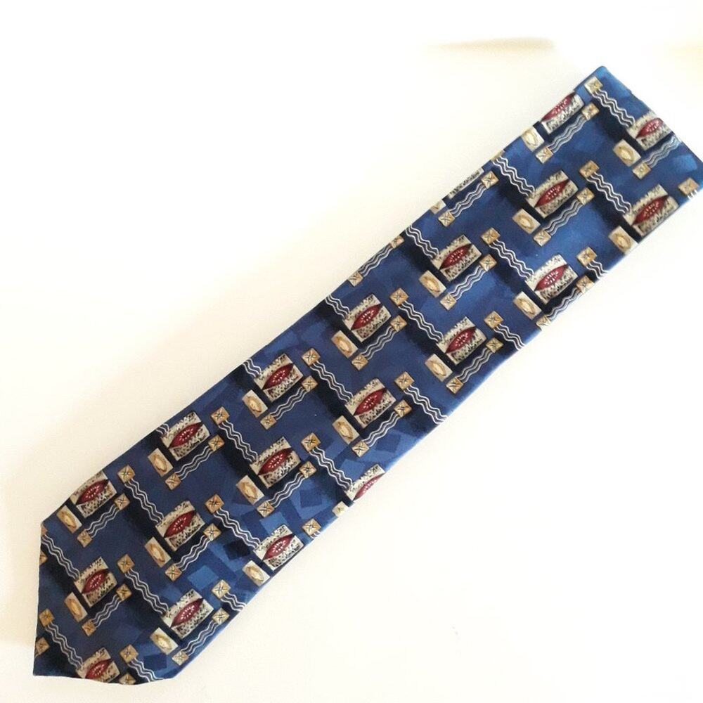 Omaggio by Robert Talbott Silk Tie Blue Gold
